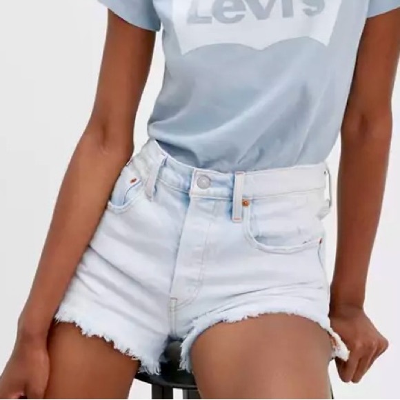 Levi's Pants - Levi’s Premium 501 Jean Shorts Women’s Size 26 High Rise Button Fly Distressed